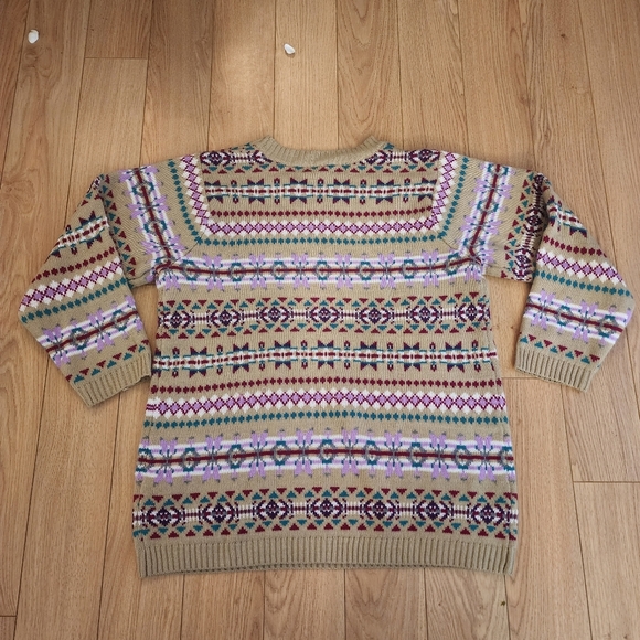 Woman Within Fair Isle Knit Sweater - Picture 7 of 12